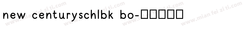 new centuryschlbk bo字体转换